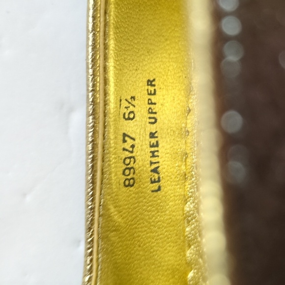 J. Crew Crackle Metallic Leather Mary Jane Pump Size 6.5 - Picture 4 of 13